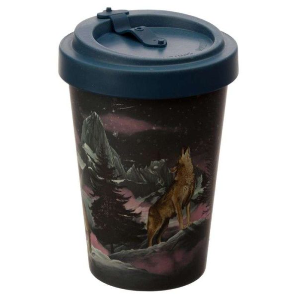 Wolf Biodegradable Travel Mug - Image 4