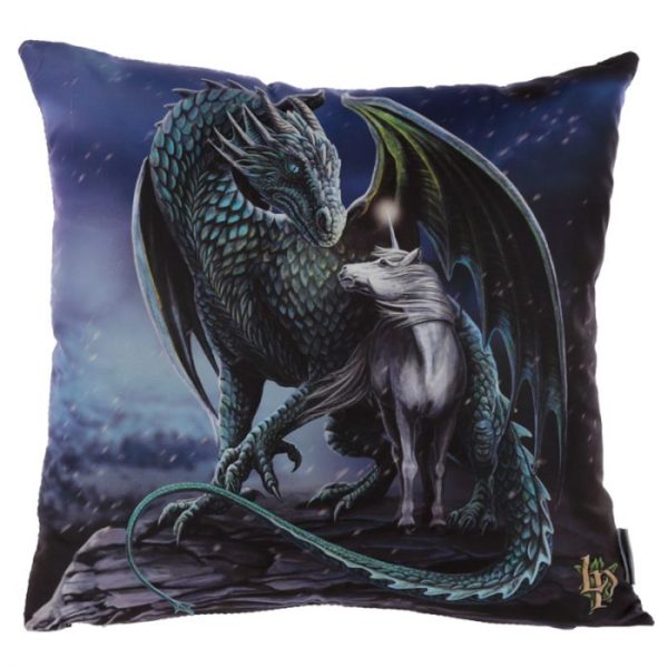 Protector of Magic Dragon & Unicorn Cushion - Lisa Parker
