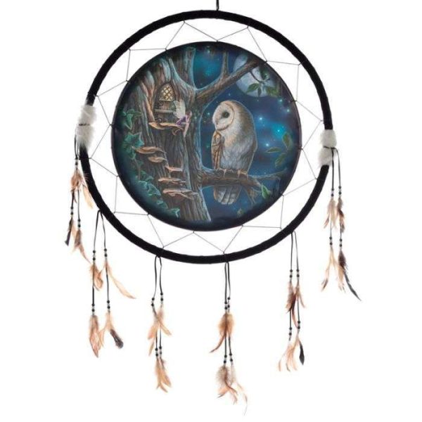 Dreamcatcher Print – Fairy Tales Owl & Fairy- Lisa Parker