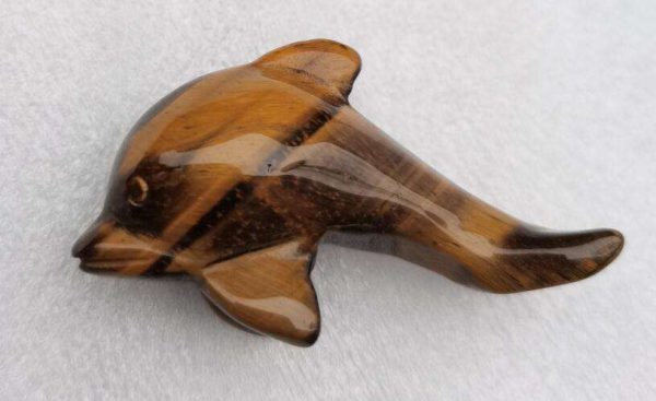 Dolphin Gemstone Tiger Eye