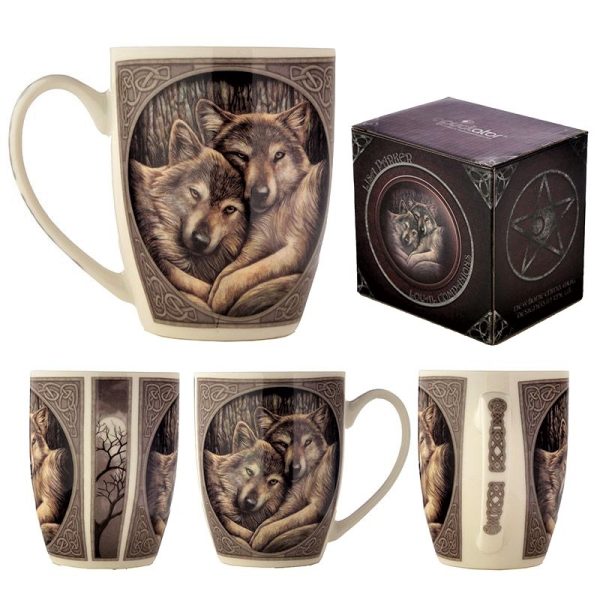 Porcelain Mug, Loyal Companions by Lisa Parker