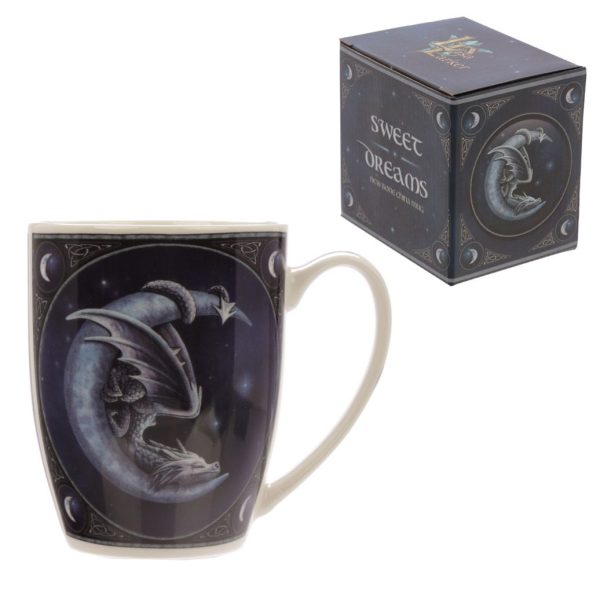 Lisa Parker Sweet Dreams Dragon and Moon Porcelain Mug