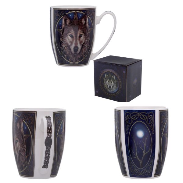 Lisa Parker Wolf Head Porcelain Mug