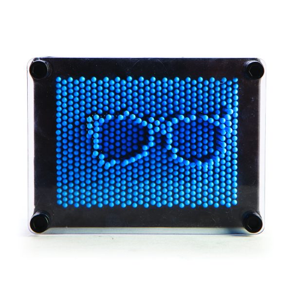 Blue Neon Pin Art