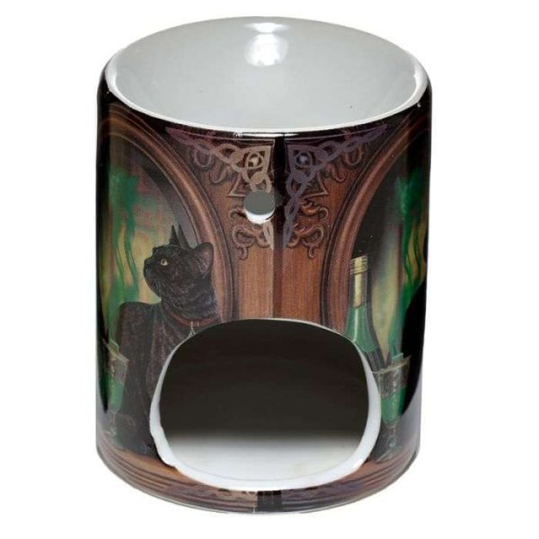 Lisa Parker Ceramic Absinthe Cat Oil Burner - Image 3