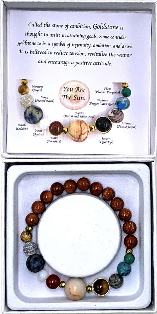 Goldstone Solar System Bracelet 7cm - Image 2