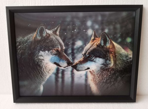 3D Wolf Pack 30x40CM