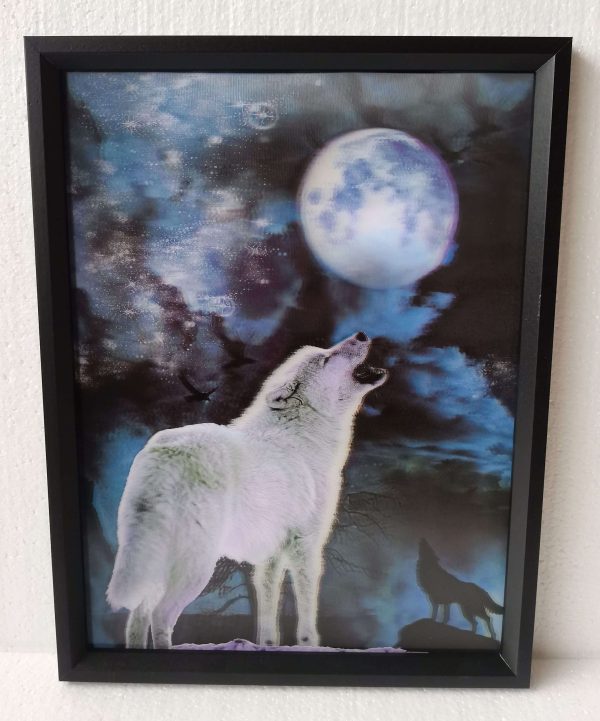 3D Wolf Howling 30x40CM