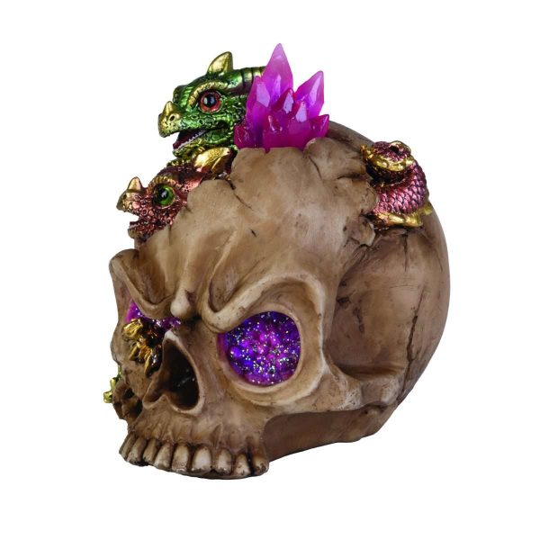 LED Skull with dragons - Image 3