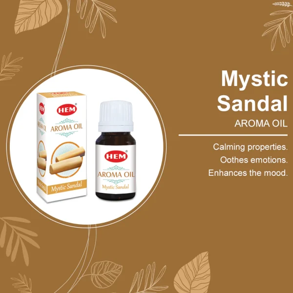 HEM Mystic Sandal Aroma Oil (10 ml) - Image 2